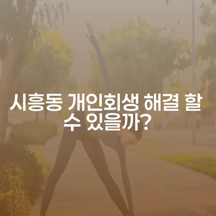 시흥동 개인회생 해결 할 수 있을까?