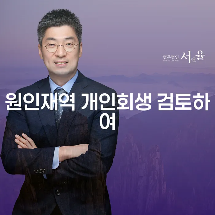 원인재역 개인회생 검토하여