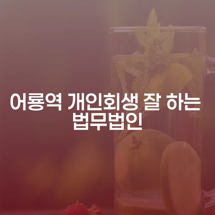 어룡역 개인회생 잘 하는 법무법인