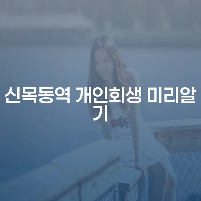 신목동역 개인회생 미리알기