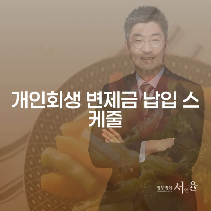 개인회생 변제금 납입 스케줄, 어떻게 관리해야 할까요?